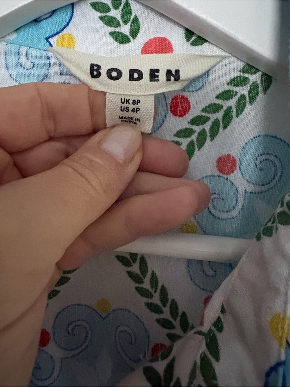 Boden Blue Patterned Maxi Shirt Dress Clara - Picture 5 of 8